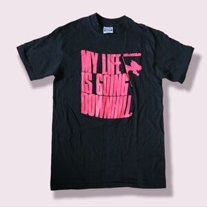 VINTAGE 90s‎ Single Stitch Beefy-T Hanes Graphic Tee Skier Ski M